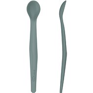 Everyday Baby Silicone Spoon Harmony Green 2 pcs - Baby Spoon