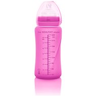 Everyday Baby láhev sklo s teplotním senzorem 240 ml Pink - Baby Bottle