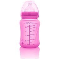 Everyday Baby láhev sklo s teplotním senzorem 150 ml Pink - Baby Bottle