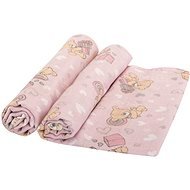 Bomimi Osuška Tetra Premium 140 g/m2 medvídek růžová, 2 ks - Children's Bath Towel