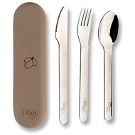 Citron Set příborů s pouzdrem Brown - Children's Cutlery
