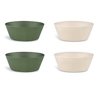 Citron Set of organic bowls, green / cream - Children's Bowl