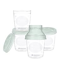 KikkaBoo Milk Containers Mint 4 pcs - Food Container Set
