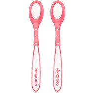 KikkaBoo Lžičky s tepelným senzorem Boo Pink 2 ks - Baby Spoon