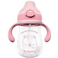KikkaBoo Mug with silicone drinker 300 ml Bear with me Pink - Baby cup