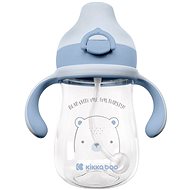 KikkaBoo Hrnek se silikonovým pítkem 300 ml Bear with me Blue - Baby cup