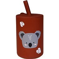 Tryco Pohárek s brčkem - Koala Dark Rust - Baby cup