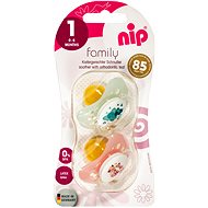 Nip Family šidítko kaučukové Elephant/Fox, 2ks - Baby Pacifier