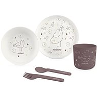 Miniland Dining Set 5-Piece Natur Bird - Children's Dining Set