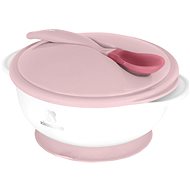 KikkaBoo Bowl with suction cup, lid and spoon with heat sensor Pink - Children's Bowl