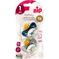 Nip Family šidítko kaučukové Whale/Wolf, 2ks - Baby Pacifier