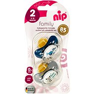 Nip Family šidítko kaučukové Whale/Wolf 5-18m, 2ks - Baby Pacifier