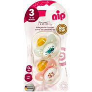 Nip Family šidítko kaučukové Elephant/Fox 16-32m, 2ks - Baby Pacifier