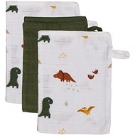 Tryco Blush & Blossom Dinosaur Muslin Washcloth - Washcloth