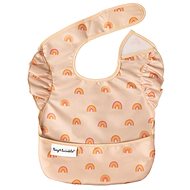 Tiny Twinkle Bib with ruffles Boho Rainbow - Bib