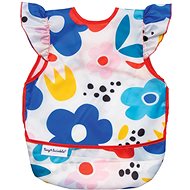 Tiny Twinkle Apron with bib and ruffles Large 2-4 years Modern Floral - Bib