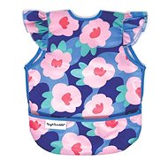 Tiny Twinkle Apron with bib and ruffles Large 2-4 years Blue Floral - Bib