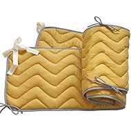 Pinkie Bio Wave Ochre - Crib Bumper
