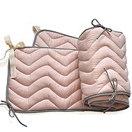 Pinkie Bio Wave Pink - Crib Bumper