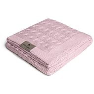 Maceshka cotton knitted braid, Pink - Blanket