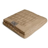 Maceshka cotton knitted braid, Camel - Blanket