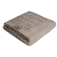 Maceshka cotton knitted braid, Coffee - Blanket