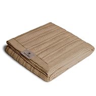 Cotton knitted pea, Camel - Blanket