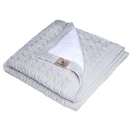 Maceshka winter cotton knitted braid, Grey - Blanket
