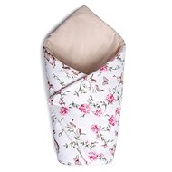 Maceshka Basic printed with Rabbit with roses - Swaddle Blanket