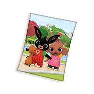 Carbotex Baby fleece blanket Bunny Bing and Flop on a walk 130 × 170 cm - Blanket