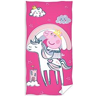Carbotex Pepina Piglet Pink Princess, 70 × 140 cm - Children's Bath Towel