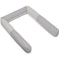Bellatex bed roll 323/901, stars grey, 16 × 280 cm - Crib Bumper