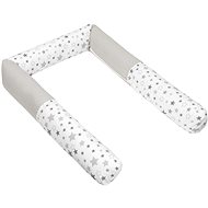 Bellatex bed roll 323/902, stars grey and white, 16 × 280 cm - Crib Bumper