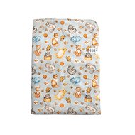 Breberky Cat Dreaming mat, light yellow velour - Changing Pad