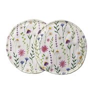 Breberky Bio Bra Inserts Purple Daisies - Breast Pads