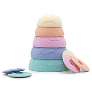 Jellystone Designs Silikonové stohovací kelímky pastelová - Stacking Pyramid