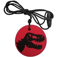 Jellystone Designs Uklidňující přívěsek Dinosaurus červený - Necklace
