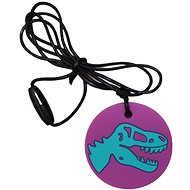 Jellystone Designs Uklidňující přívěsek Dinosaurus fialový - Necklace