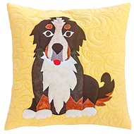 HANDY PETS Patchwork Bernese Mountain Dog yellow 42 × 42 cm - Pillowcase