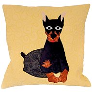 HANDY PETS Patchwork Doberman yellow 42 × 42 cm - Pillowcase