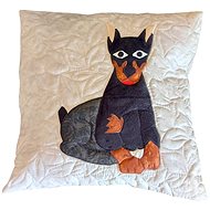 HANDY PETS Patchwork Doberman light 42 × 42 cm - Pillowcase