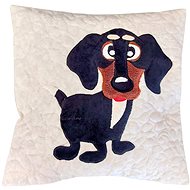 HANDY PETS Patchwork Dachshund light 42 × 42 cm - Pillowcase