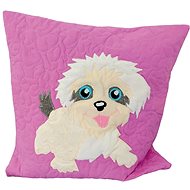HANDY PETS Patchwork Bichon pink 42 × 42 cm - Pillowcase