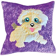 HANDY PETS Patchwork Bichon purple 42 × 42 cm - Pillowcase