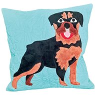 HANDY PETS Patchwork Rottweiler mint 42 × 42 cm - Pillowcase