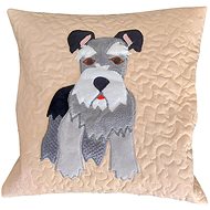 HANDY PETS Patchwork Schnauzer pink 42 × 42 cm - Pillowcase