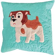 HANDY PETS Patchwork English Bulldog mint 42 × 42 cm - Pillowcase