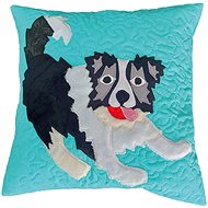 HANDY PETS Patchwork Border collie mint 42 × 42 cm - Pillowcase