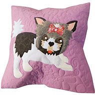 HANDY PETS Patchwork Yorkshire Terrier Doty 44 × 44 cm - Pillowcase