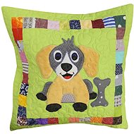 HANDY PETS Patchwork Puppy Yogi 44 × 44 cm - Pillowcase